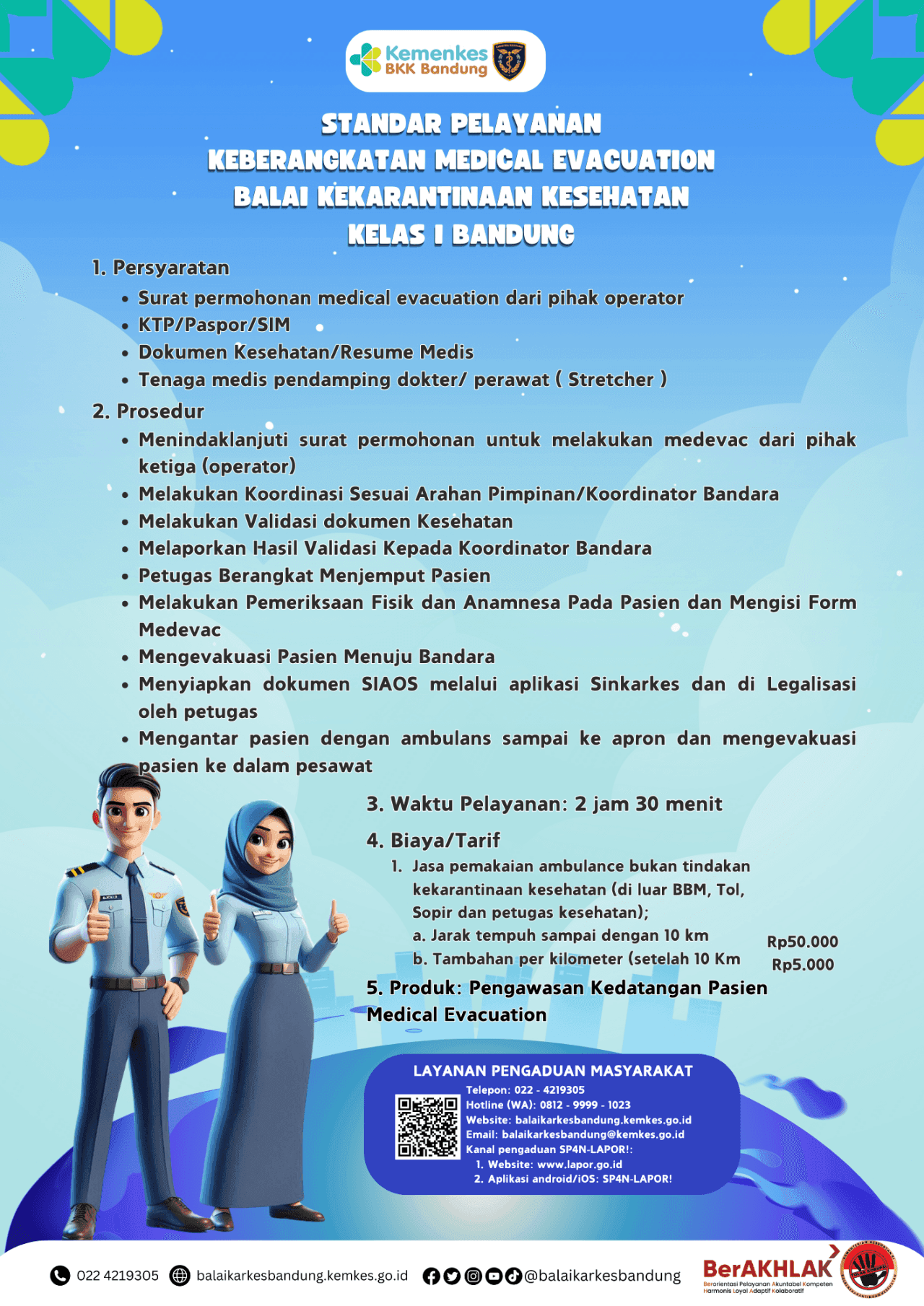 Keberangkatan Medical Evacuation