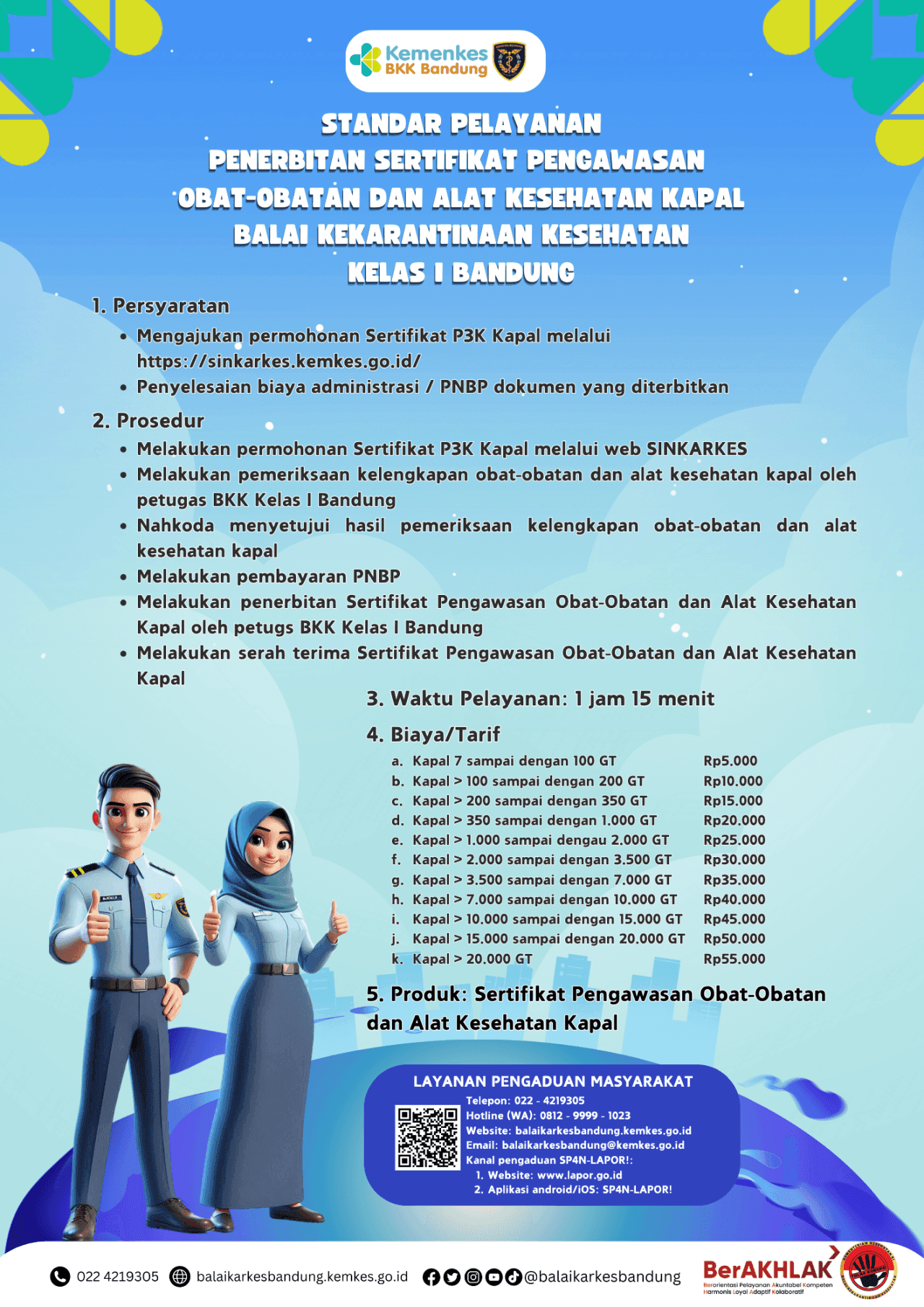 Penerbitan Sertifikat Pengawasan Obat-obatan dan Alat Kesehatan Kapal
